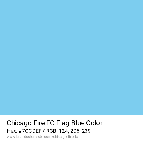 Chicago Fire FC's Flag Blue color solid image preview
