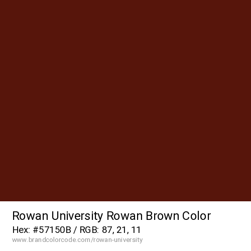 Rowan University's Rowan Brown color solid image preview