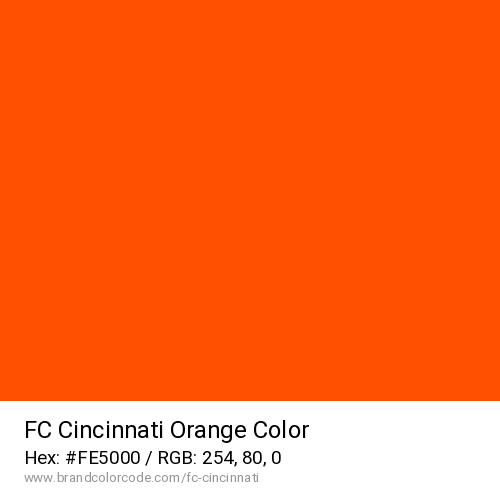 FC Cincinnati's Orange color solid image preview