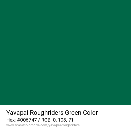Yavapai Roughriders's Green color solid image preview