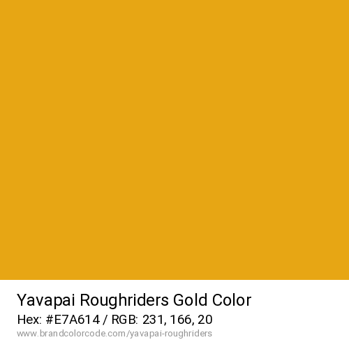 Yavapai Roughriders's Gold color solid image preview