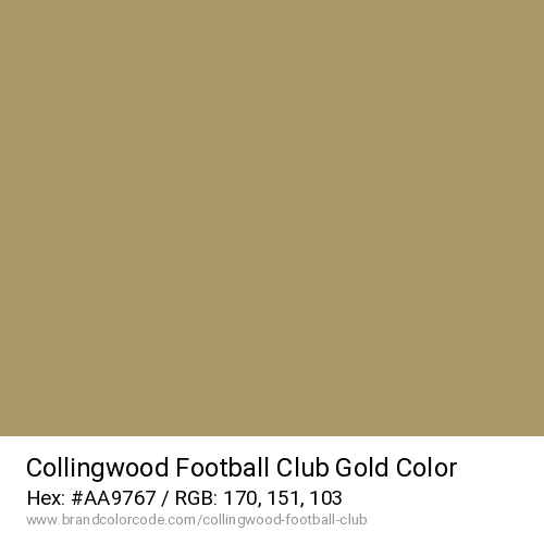 Collingwood Football Club's Gold color solid image preview