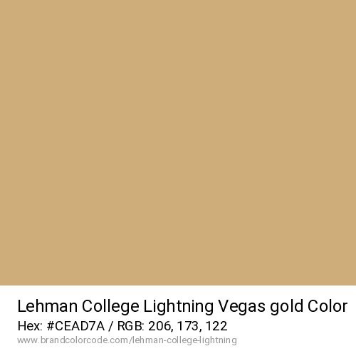 Lehman College Lightning's Vegas gold color solid image preview