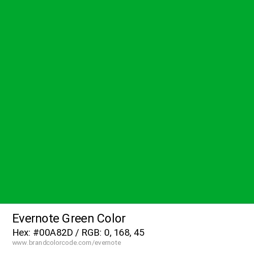 Evernote's Green color solid image preview