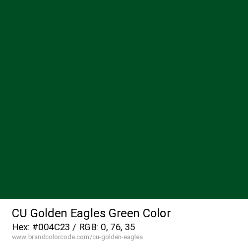 CU Golden Eagles's Green color solid image preview