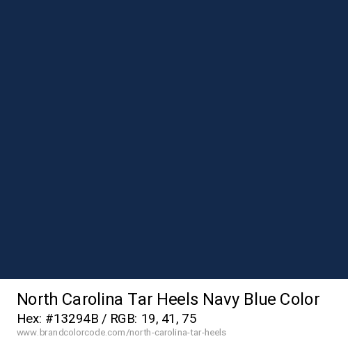 North Carolina Tar Heels's Navy Blue color solid image preview