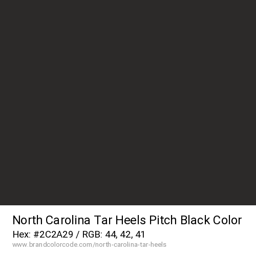 North Carolina Tar Heels's Pitch Black color solid image preview