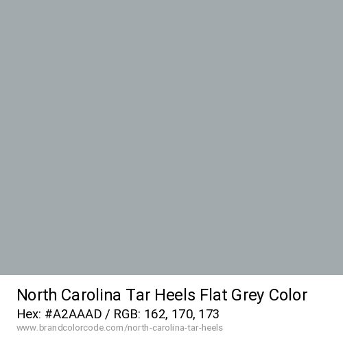 North Carolina Tar Heels's Flat Grey color solid image preview