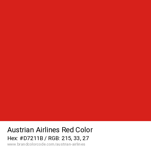 Austrian Airlines's Red color solid image preview