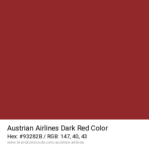 Austrian Airlines's Dark Red color solid image preview