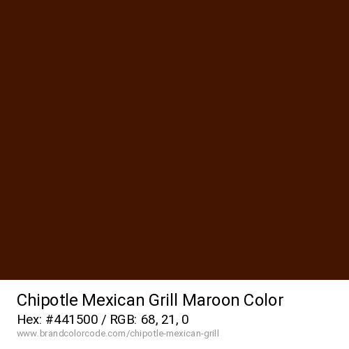 Chipotle Mexican Grill's Maroon color solid image preview