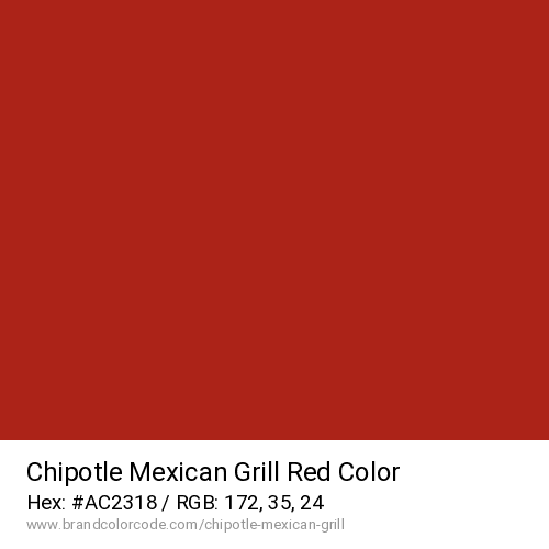 Chipotle Mexican Grill's Red color solid image preview