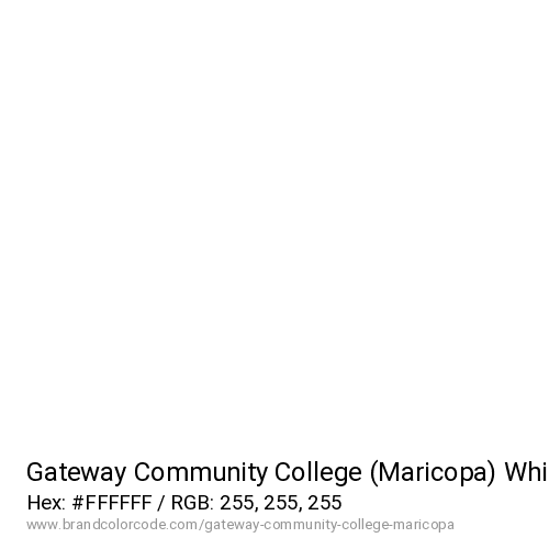 Gateway Community College (Maricopa)'s White color solid image preview