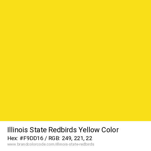 Illinois State Redbirds's Yellow color solid image preview