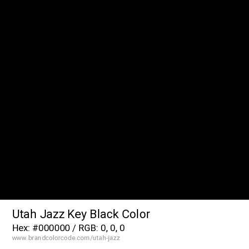 Utah Jazz's Key Black color solid image preview