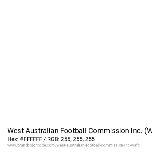 West Australian Football Commission Inc. (WAFC)'s White color solid image preview
