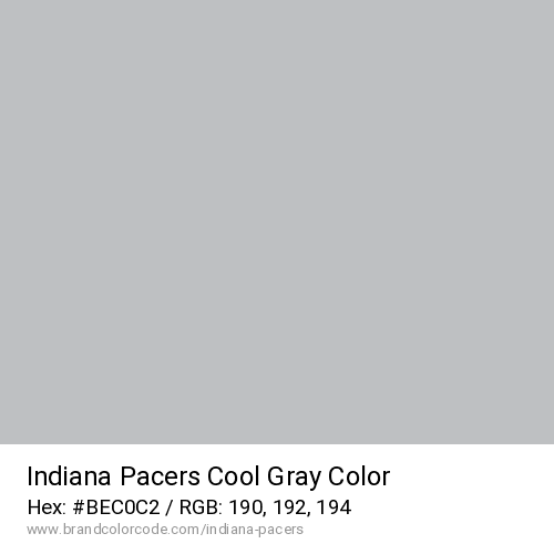 Indiana Pacers's Cool Gray color solid image preview