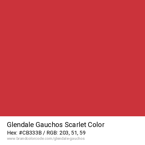 Glendale Gauchos's Scarlet color solid image preview