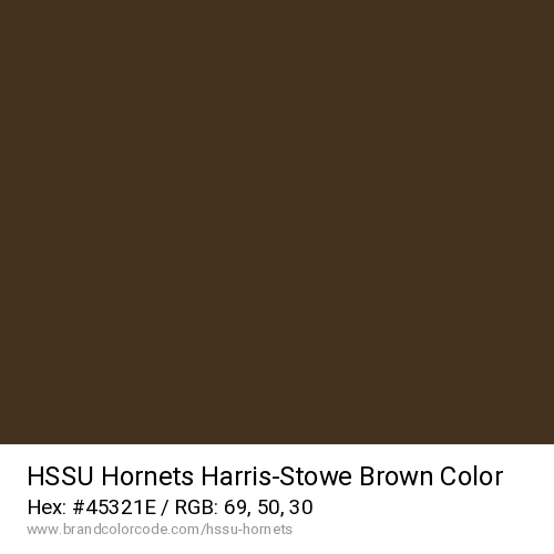 HSSU Hornets's Harris-Stowe Brown color solid image preview
