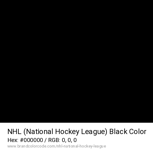 NHL (National Hockey League)'s Black color solid image preview