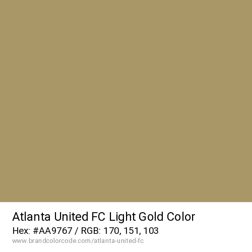 Atlanta United FC's Light Gold color solid image preview