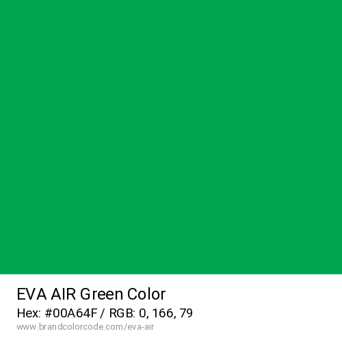 EVA AIR's Green color solid image preview
