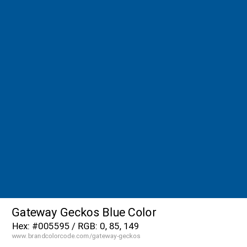 Gateway Geckos's Blue color solid image preview