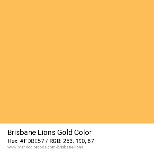 Brisbane Lions's Gold color solid image preview