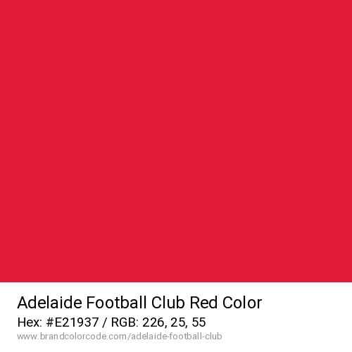 Adelaide Football Club's Red color solid image preview