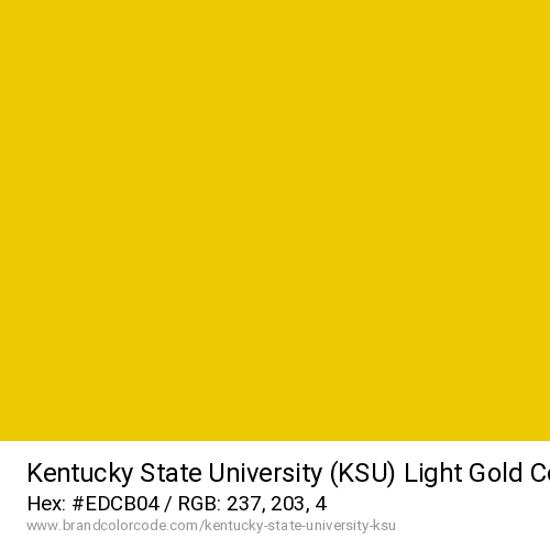 Kentucky State University (KSU)'s Light Gold color solid image preview