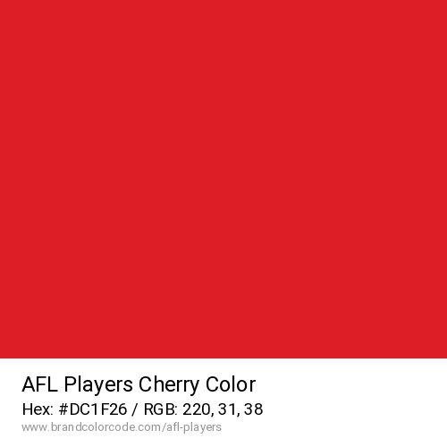 AFL Players's Cherry color solid image preview