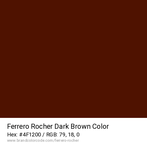 Ferrero Rocher's Dark Brown color solid image preview