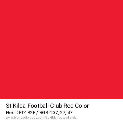 St Kilda Football Club's Red color solid image preview