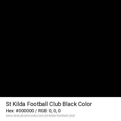 St Kilda Football Club's Black color solid image preview