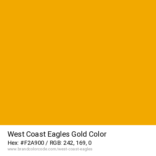 West Coast Eagles's Gold color solid image preview