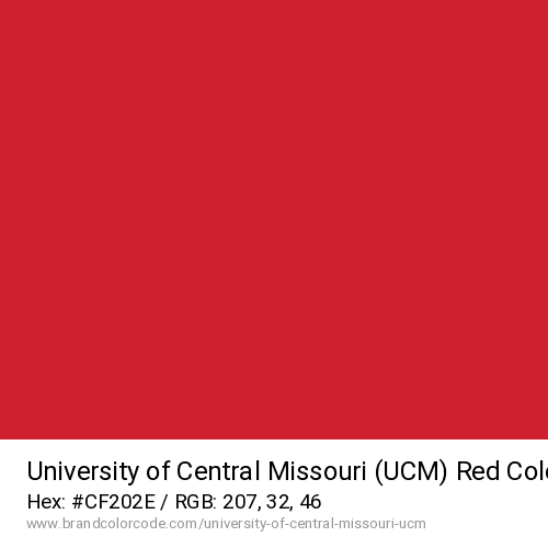 University of Central Missouri (UCM)'s Red color solid image preview