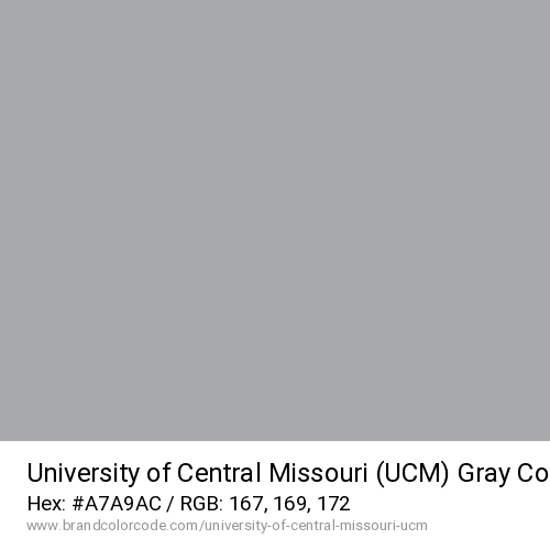 University of Central Missouri (UCM)'s Gray color solid image preview