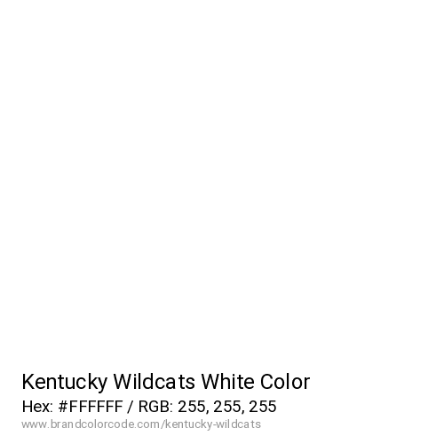 Kentucky Wildcats's White color solid image preview