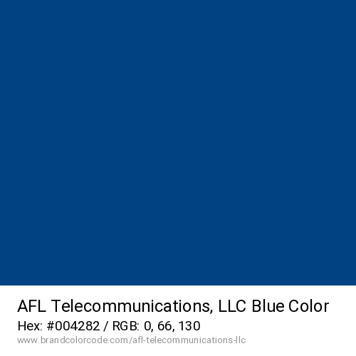AFL Telecommunications, LLC's Blue color solid image preview