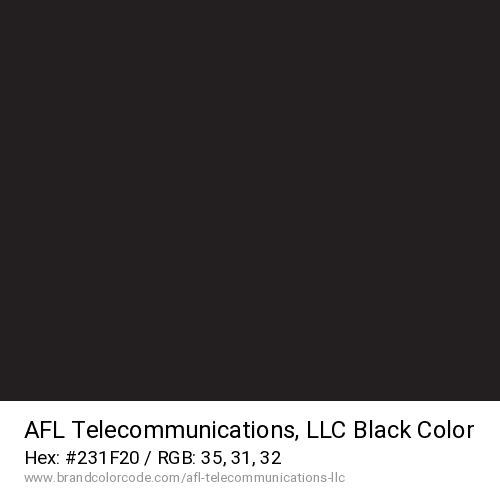 AFL Telecommunications, LLC's Black color solid image preview