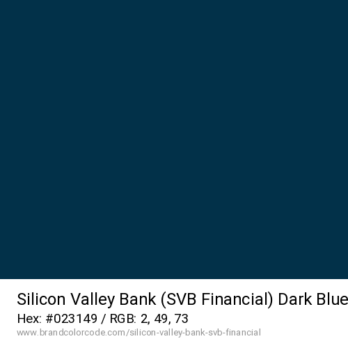Silicon Valley Bank (SVB Financial)'s Dark Blue color solid image preview