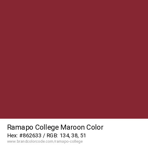 Ramapo College's Maroon color solid image preview