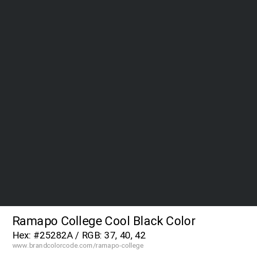 Ramapo College's Cool Black color solid image preview
