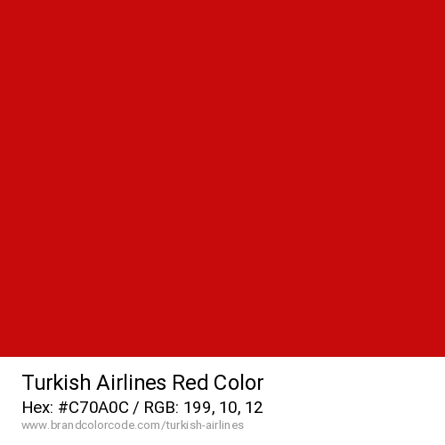 Turkish Airlines's Red color solid image preview