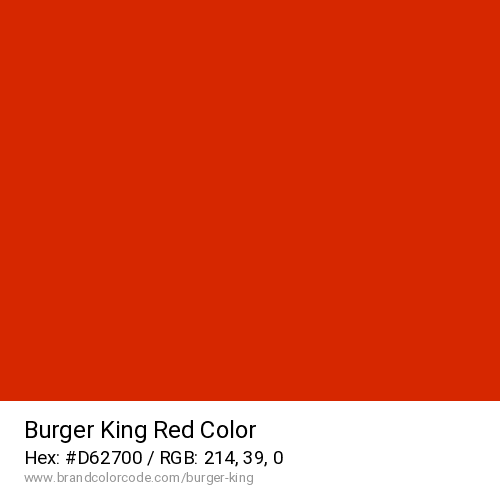 Burger King's Red color solid image preview