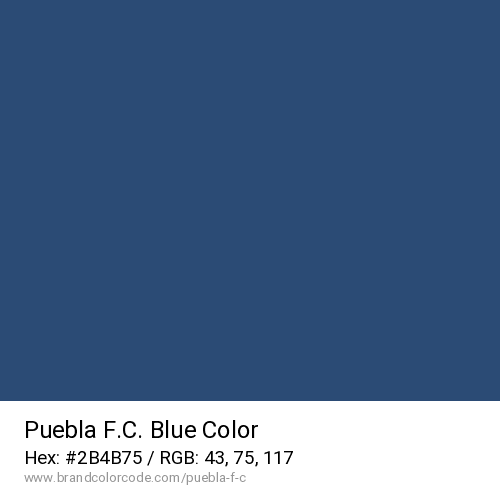 Puebla F.C.'s Blue color solid image preview