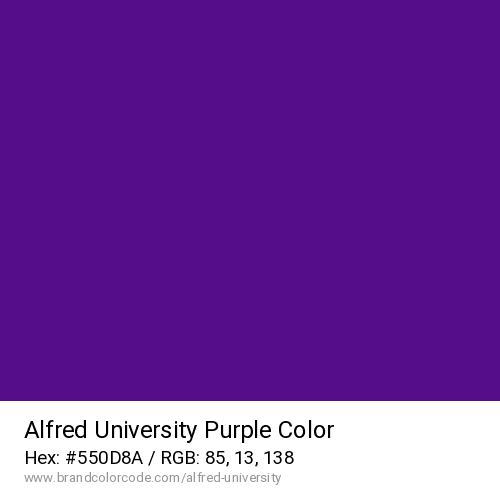Alfred University's Purple color solid image preview