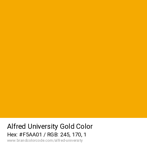 Alfred University's Gold color solid image preview