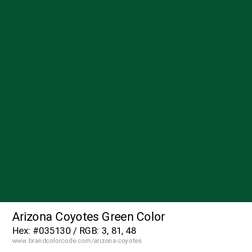 Arizona Coyotes's Green color solid image preview
