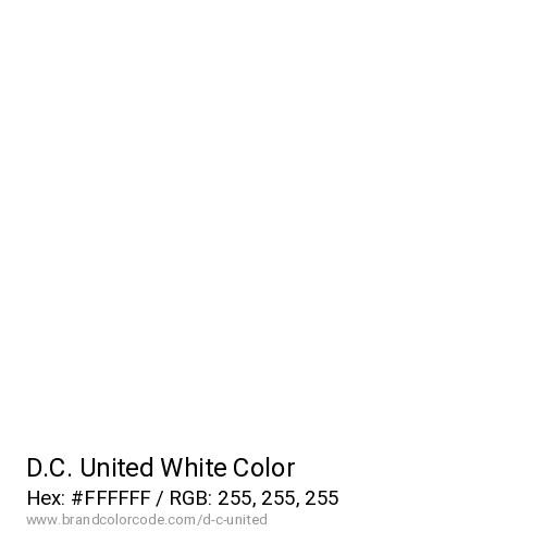 D.C. United's White color solid image preview